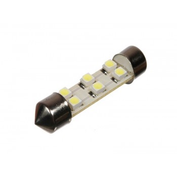Светодиодная автолампа T10 35mm 6pcs 0,42W 12V